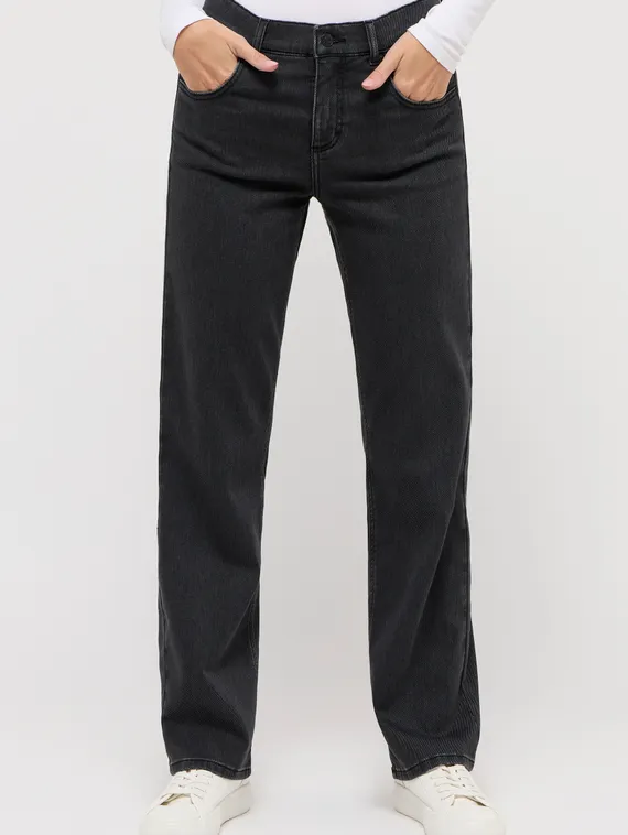 ANGELS Джинсы из зимнего хлопка антрацит