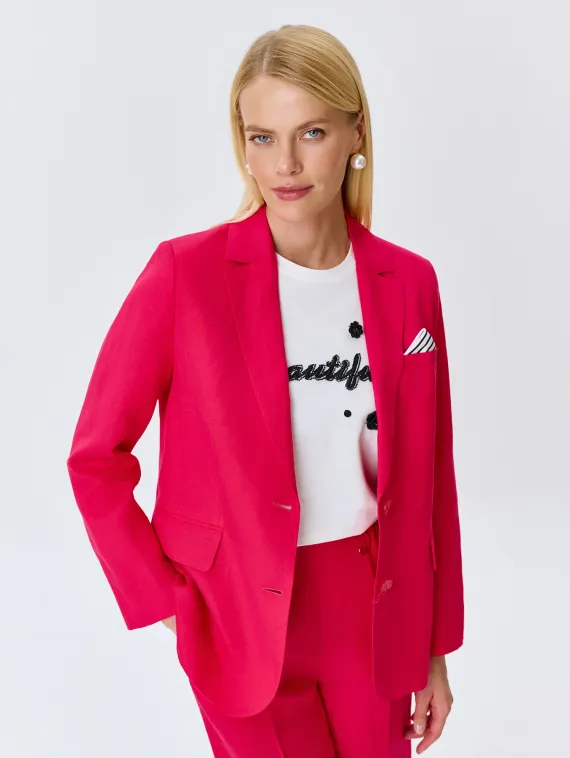 BULMER Льняной однобортный жакет