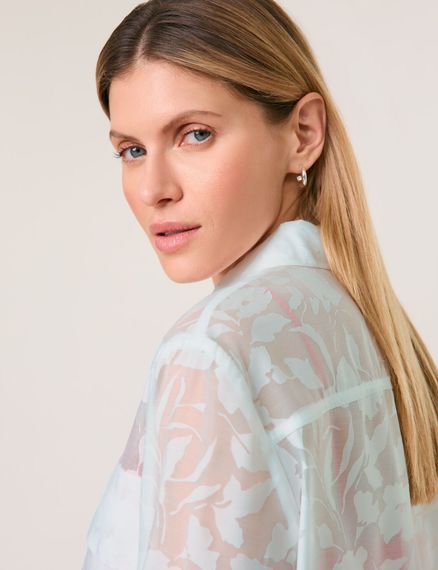 TAIFUN Блуза прозрачная