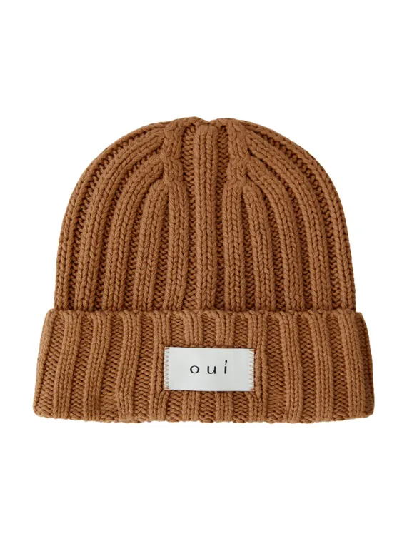 Oui Шапка из мягкой хлопковой смеси