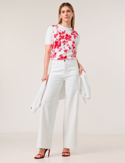 TAIFUN Джинсы белые