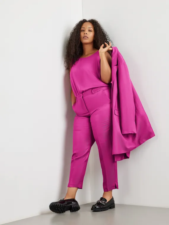 SAMOON Брюки из смесового льна