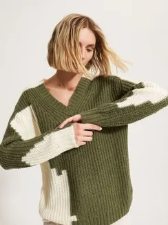 UNQ Пуловер с V-вырезом