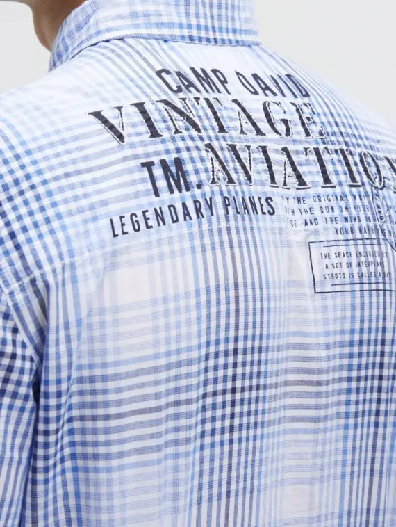 CAMP DAVID Рубашка в клетку
