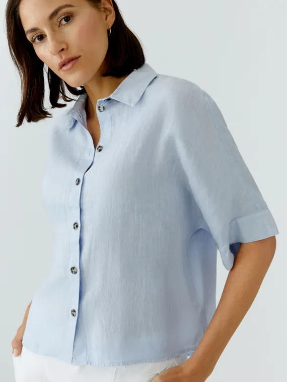 Oui Льняная блузка