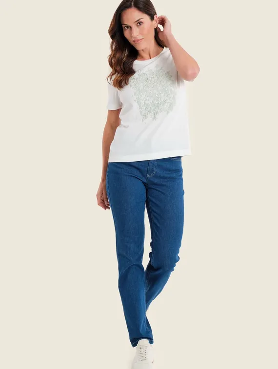 GERRY WEBER Футболка с объемной аппликацией