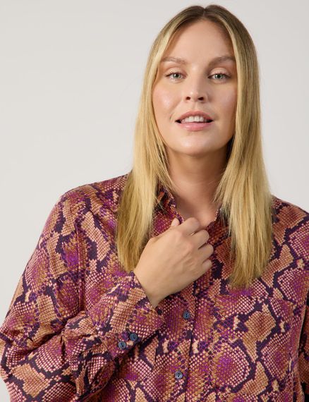 SAMOON Блуза длинная с принтом