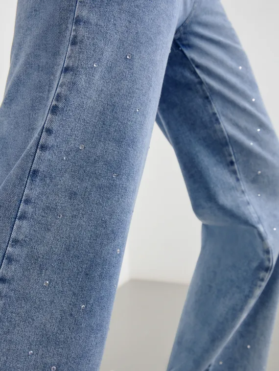 TAIFUN Джинсы со стразами