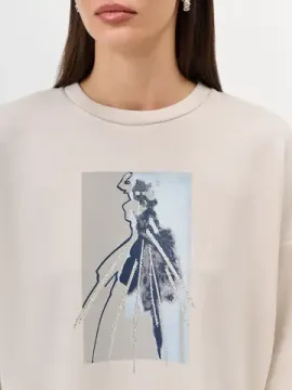 BULMER Свободный свитшот с принтом