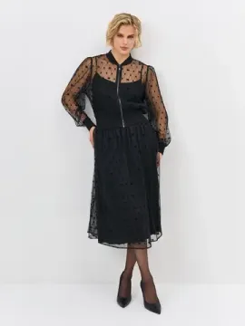 BULMER Бомбер из прозрачной сетки