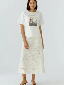 Oui Юбка из хлопкового кружева