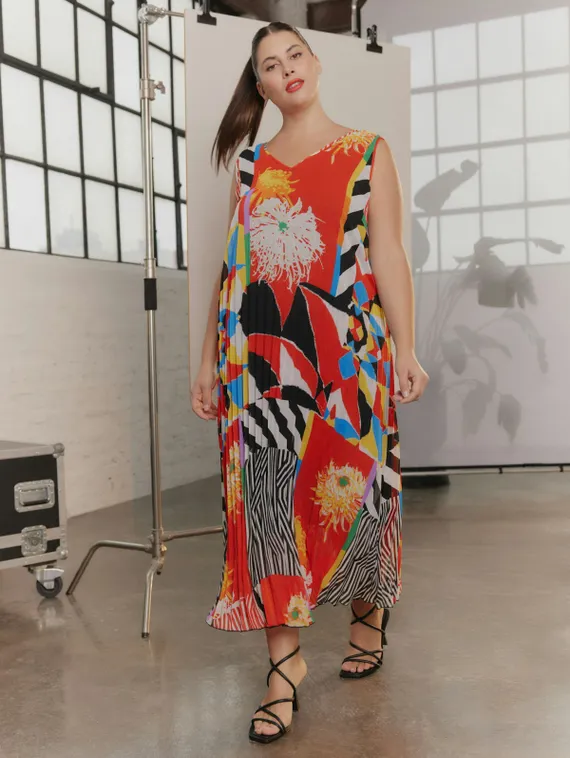 SAMOON Платье плиссированное