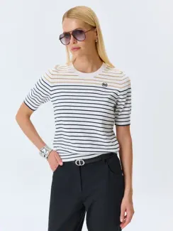 BULMER Джемпер из модала в полоску