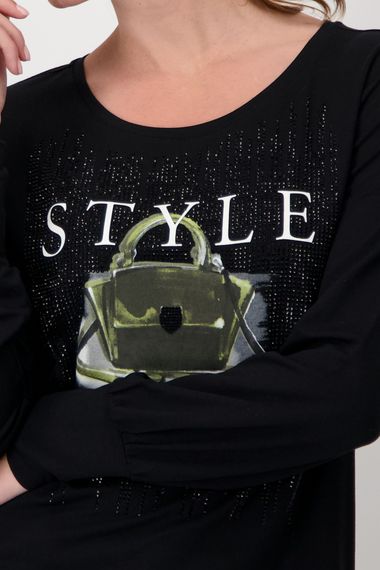 MONARI Футболка с принтом и стразами