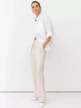 BULMER Брюки льняные в полоску