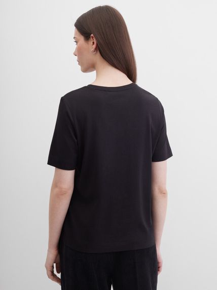 GERRY WEBER Футболка с абстрактным принтом черная