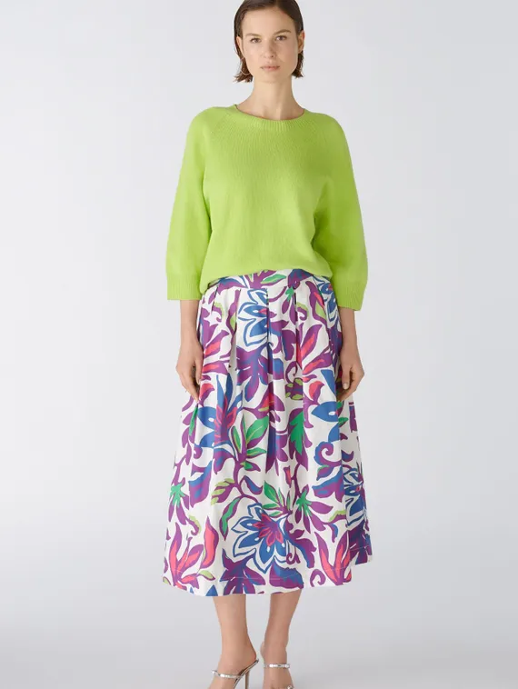 Oui Юбка с цветочным принтом