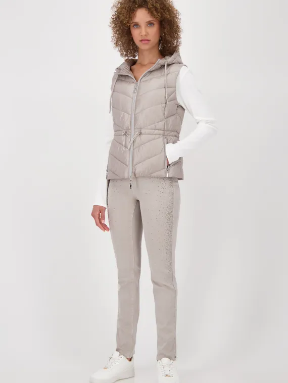 MONARI Стеганый жилет с капюшоном