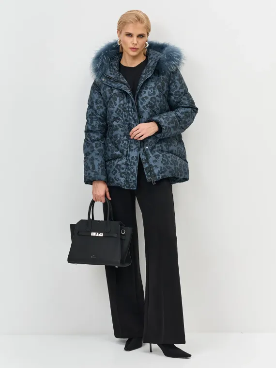 BULMER Куртка с принтом и меховой опушкой