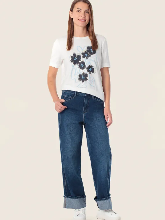 GERRY WEBER Футболка с цветочным принтом