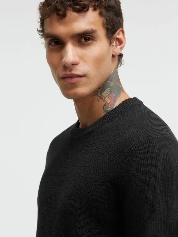 CAMP DAVID Классический черный джемпер