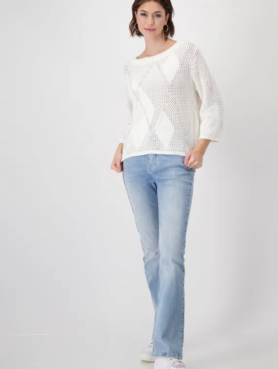 MONARI Вязаный джемпер со стразами