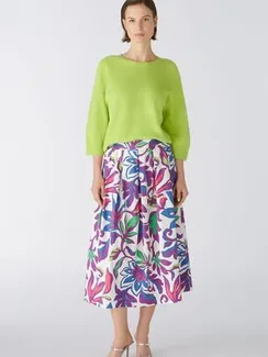 Oui Юбка с цветочным мотивом