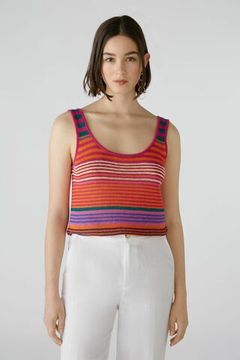 Oui Топ льняной