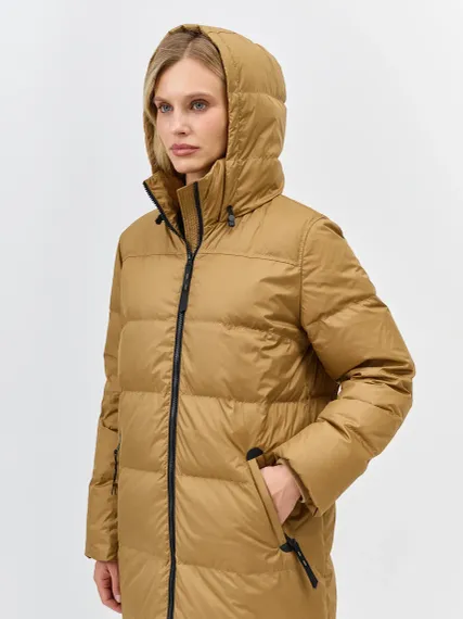 BULMER Стеганое пальто с контрастной фурнитурой