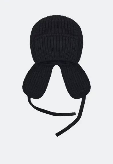 BULMER Шапка-ушанка черная