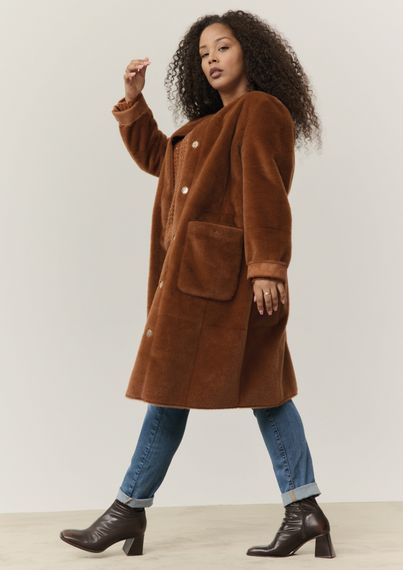 SAMOON Пальто из искусственной замши