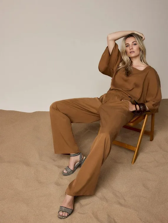 SUMMUM Топ с широкими рукавами