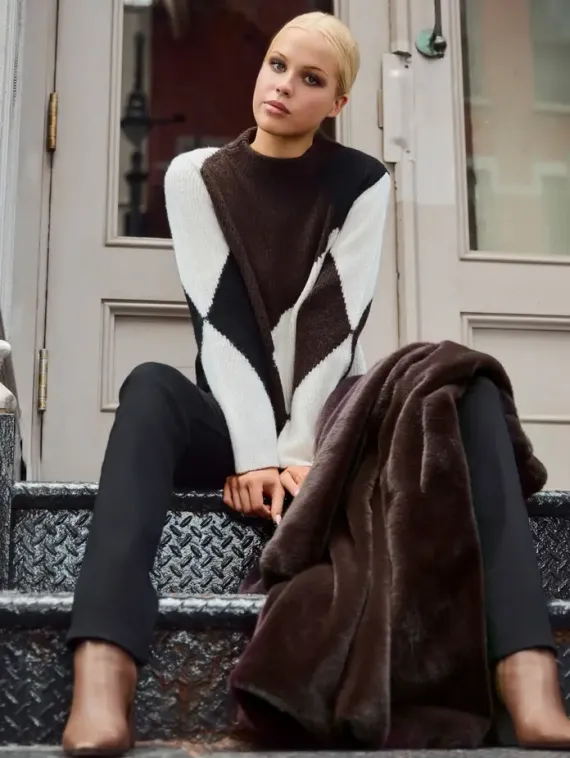 MONARI Джемпер с ромбовидным узором