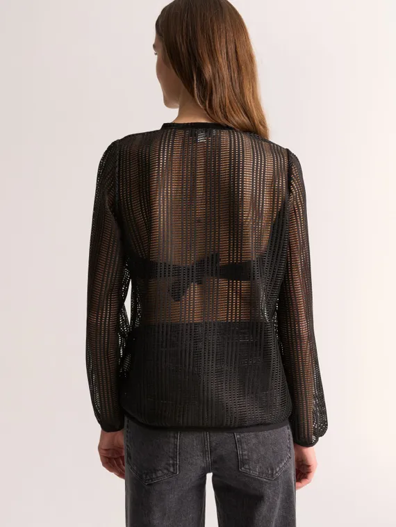 UNQ Блуза из черного кружева