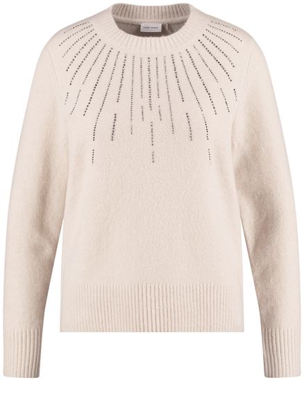 GERRY WEBER Джемпер с декоративными стразами
