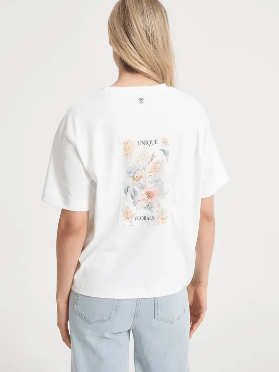 UNQ Футболка с принтом на спине