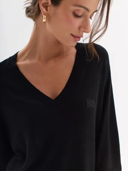 BULMER Джемпер с V- вырезом и шерстью