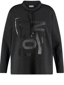 SAMOON Лонгслив с воротником-стойкой