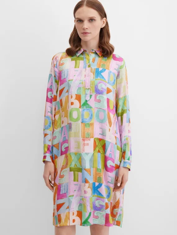Elisa.and.me Платье-рубашка с абстрактным принтом