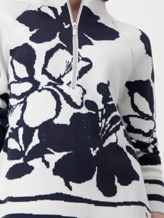 MONARI Свитер с цветочным принтом