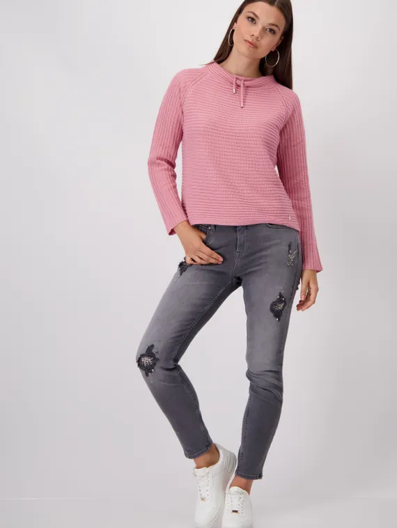 MONARI Пуловер из смесового хлопка