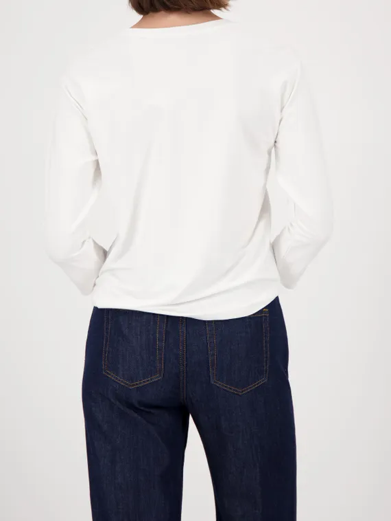 MONARI Блуза с принтом лебеди