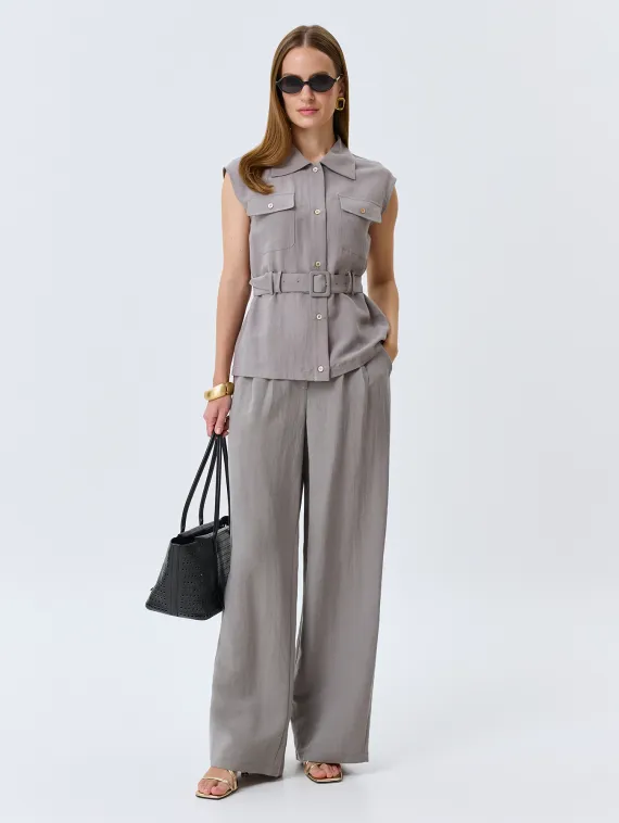 BULMER Брюки с мягкими складками из тенселя