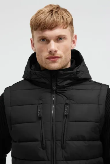 CAMP DAVID Стеганый жилет 2-в-1 со съемными трикотажными рукавами