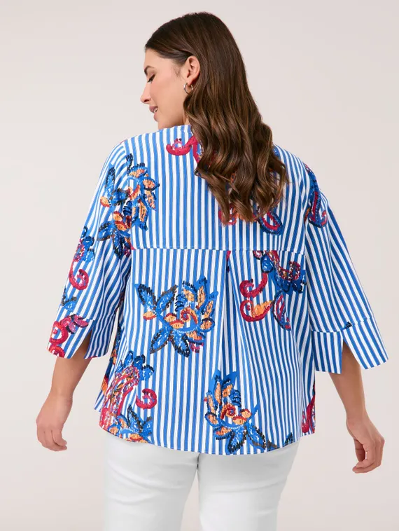 SAMOON Блуза с рукавом 3/4