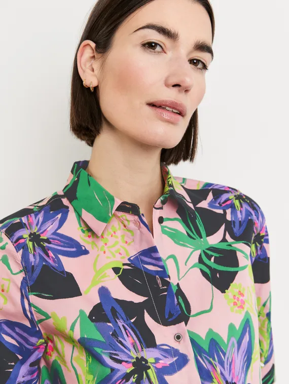 GERRY WEBER Рубашка с цветочным принтом
