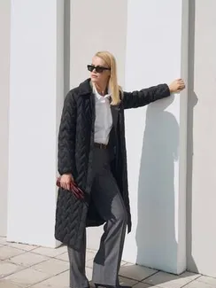 BULMER Пальто с фигурной стежкой