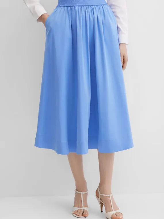 Elisa.and.me Юбка миди А-силуэта голубая