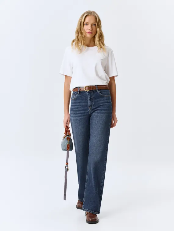 BULMER Футболка с ажурной аппликацией