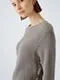 Oui Пуловер хлопковый с планкой на пуговицах